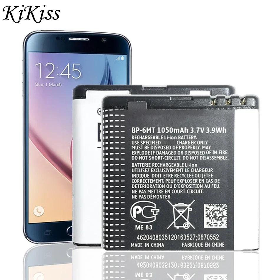 Batteria Del Telefono Cellulare Per Nokia N81 N82 N81-8G E51 E51I 6720 6720C Batteria Bp-6Mt 1050Mah