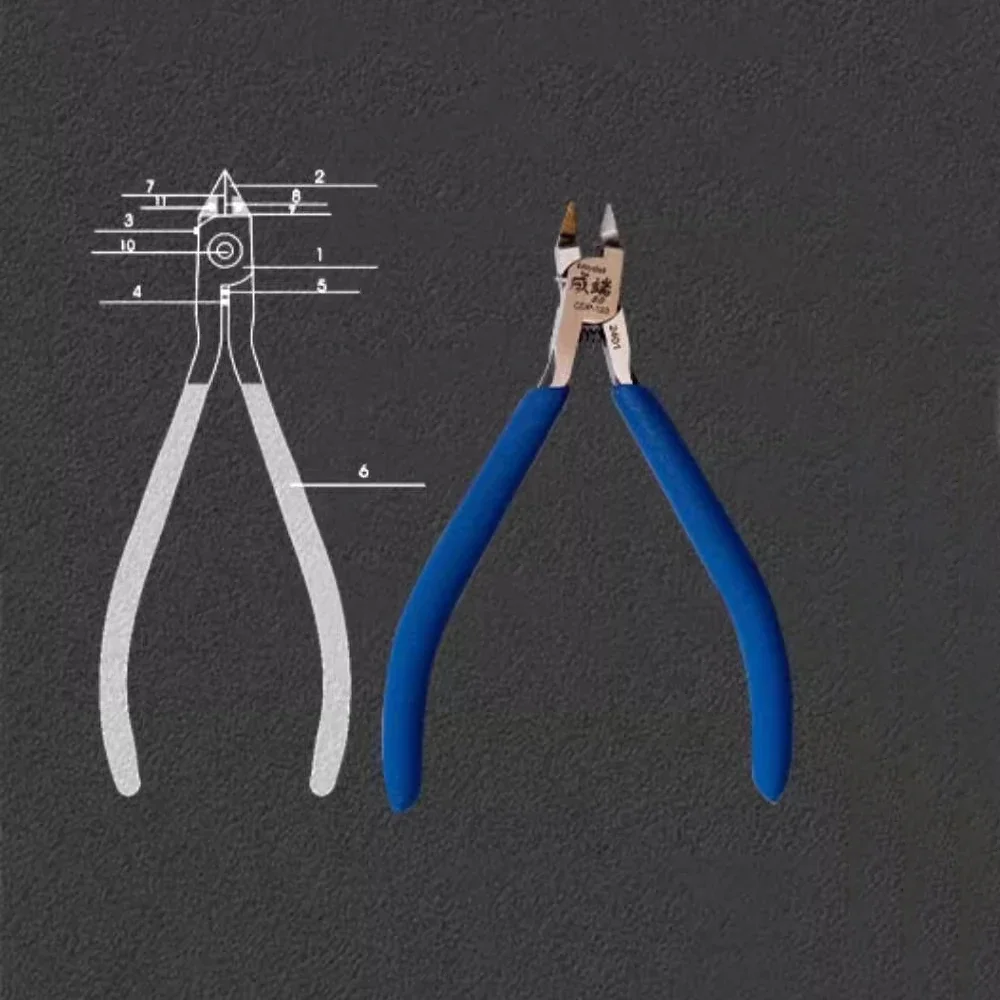 5.0 Model Nippers High-quality Pliers for Gundam Model Assembly Tool Composite Design Wear-resistant DIY Modeling Tool
