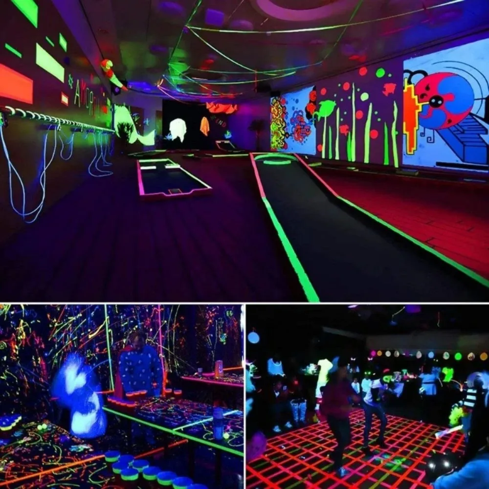 Description Picture 6 of itemFiber Tape Glow in the Dark Mark Props High Viscosity and Wear Resistance Stage UV Fluorescence Adhesives Sealers Hardware Home