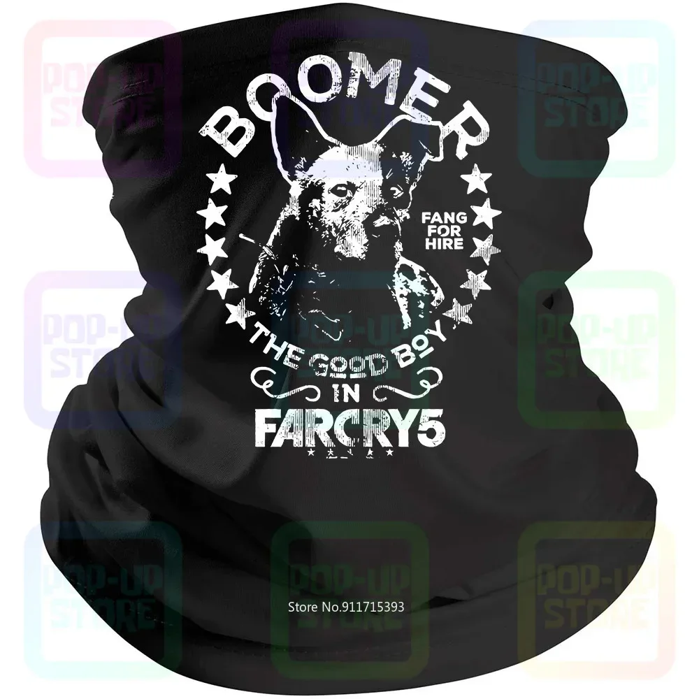 Far Cry 5 New Dawn Boomer Fang A Noleggio Ubisoft Dog Good Boy Black Bandana Mask Sciarpa Neck Ghetta Mouth Cover