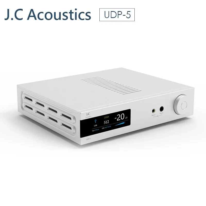 

J.C Acoustics UDP-5 Dual ES9039Q2M Desktop DAC & Headphone Amplifier Hifi Music AMP