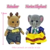 2023 New Dolls Clothes 12 Style Dress Skirt Pants Vest 1/12 Compatible Forest Animal Family Plush Dolls Diy Girl Dress Up Toys 5
