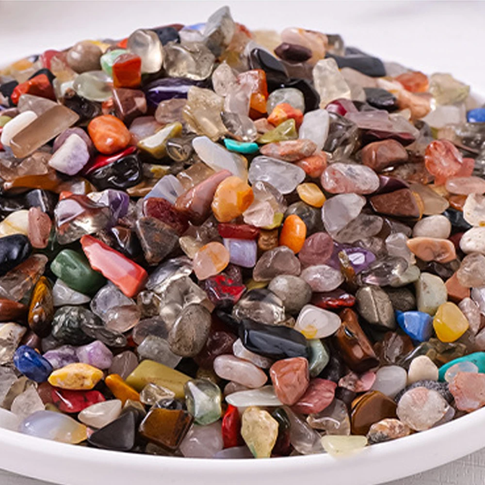50/100g Natürliche Gemischte Zufällige Mehrfarbige Kristall Stein Für DIY Wohnkultur Aquarium Vasen Füllstoff Material Zubehör komponenten – Detail 2
