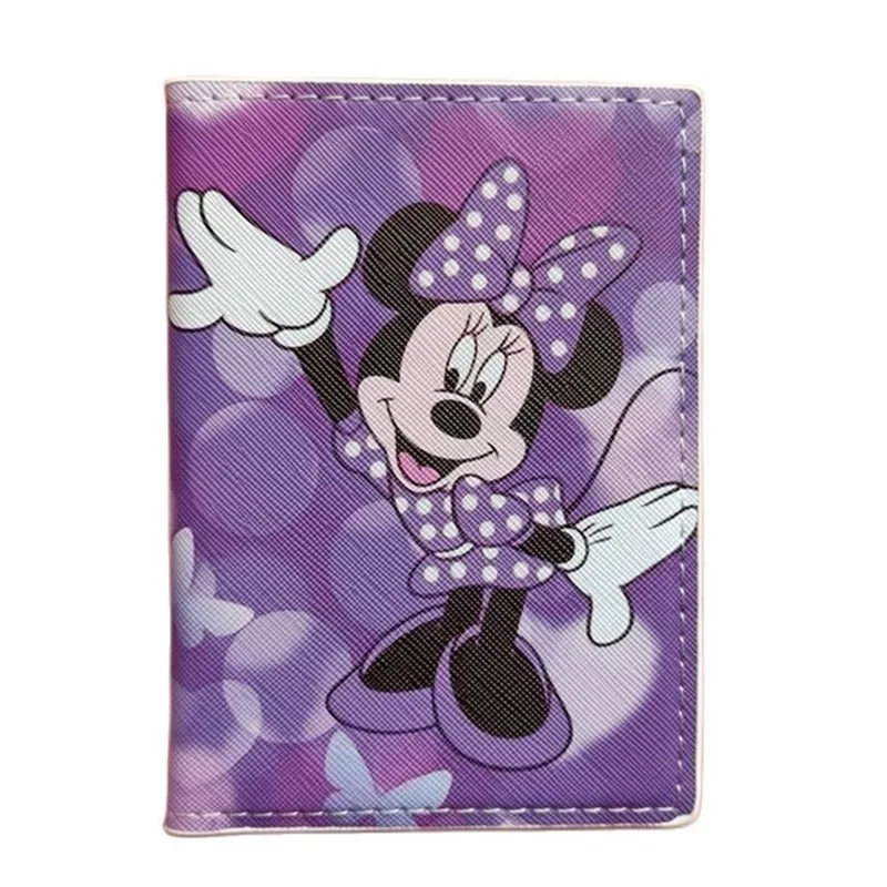 Disney Mickey Minnie Office Ladies Travel Passport Cover Wallet Unisex