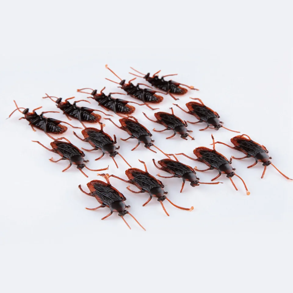 Practical Joke Insects 200 PCS Realistic Fake Roaches - Plastic Prank ...