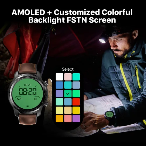TicWatch Pro 3 Ultra GPS Wear OS Smartwatch Men Qualcomm 4100 Mobvoi 듀얼 프로세서 시스템, 시계 혈액 산소 모니터링 5