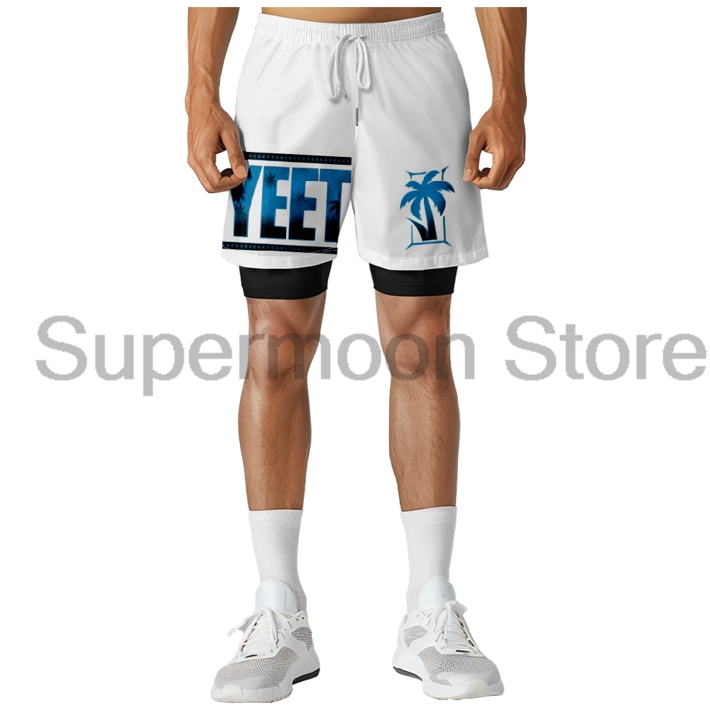 Jey Uso Yeet Sweatshorts Men's 2 in 1 Running Shorts Women Basketball Pants Unisex Outdoor Sportwear 4