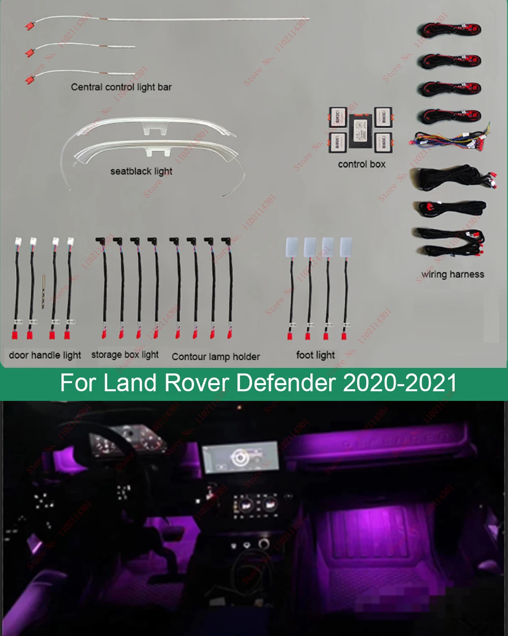 Atmosphere Light Ambient Light 2022 Land Rover Defender 110 90