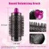 2Pcs Round Volumizing Brush for Dyson Airwrap Hair Styler Limp Flat Hair Volumizer Attachment Tool A 3
