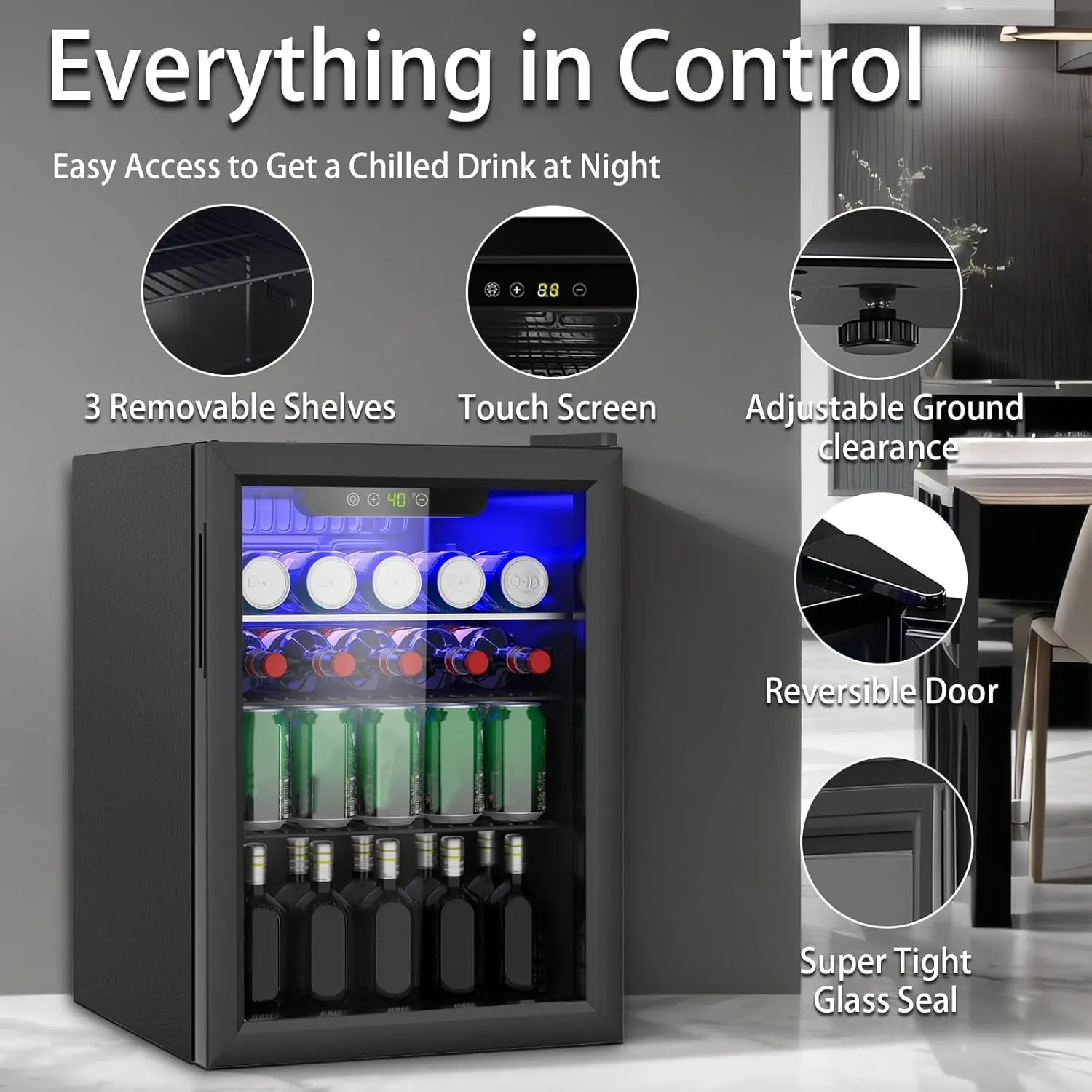 Compact Beverage Mini Fridge 3