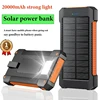 Portable Power Bank 200000mAh Paneles Solares with Lanyard Compass External Battery Outdoor Mobile Power Supply Suitable Xiaomi 1