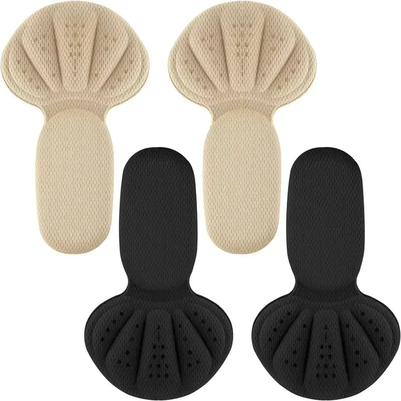 Heel Protector 2 in 1 Sponge Heel Cushion Back of Inserts Heel Protectors Shoe Pads for Shoe Too Big Soft Mesh