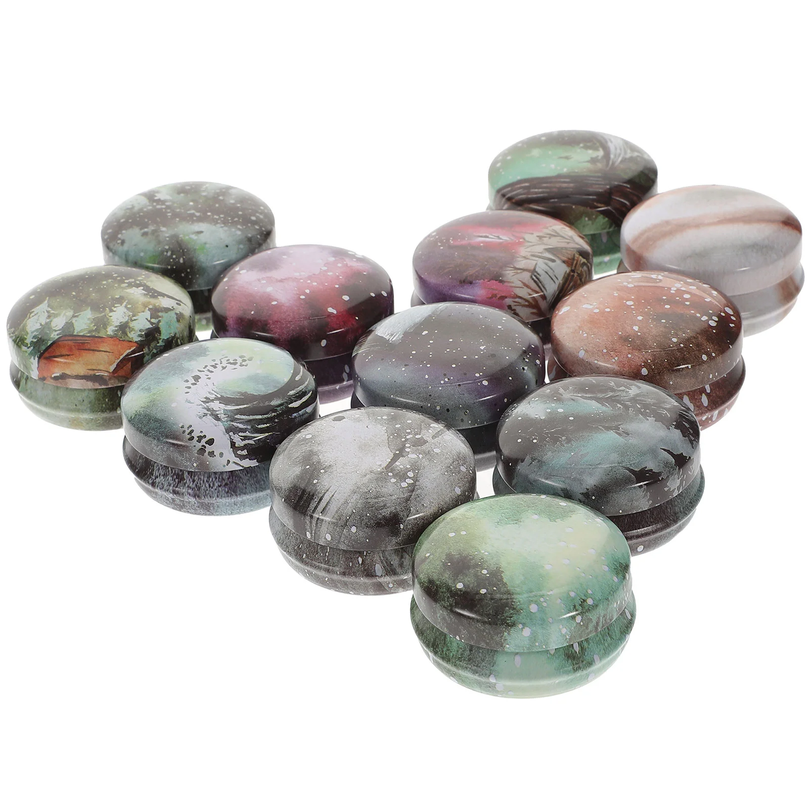 

Candle Jar Empty Tin Tinplate Travel Cosmetic Round Box Beads Jewelry Aromatherapy Container Refillable Can Lip Tea Airtight