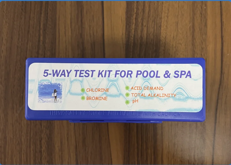 5-Way Test Kit For Pool & SPA Acid Demand Chlorine Total Alkalinity Bromine PH W