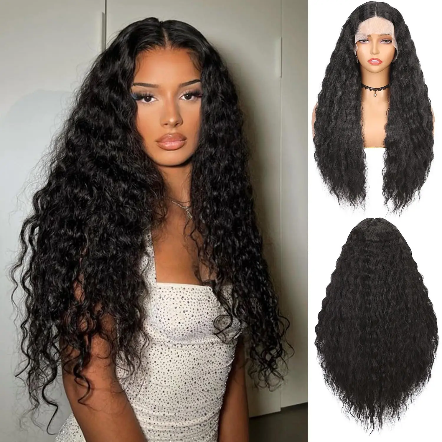 13x4 13x6 HD Lace Frontal Human Remy Hair Wig 30 38 Inch Curly Brazilian for Women 250 Density Deep Wave human hair wig