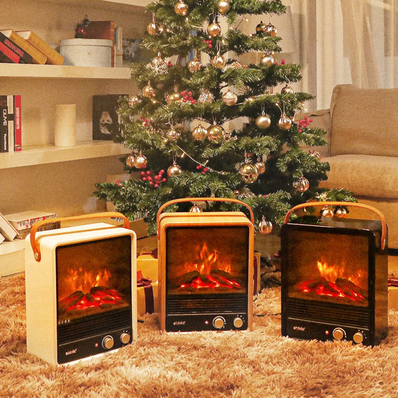 3D High Simulation Flame Heater Home Bedroom Portable Multi-level  Adjustable Electric Fireplace Mobile Small Electric Warmer - AliExpress