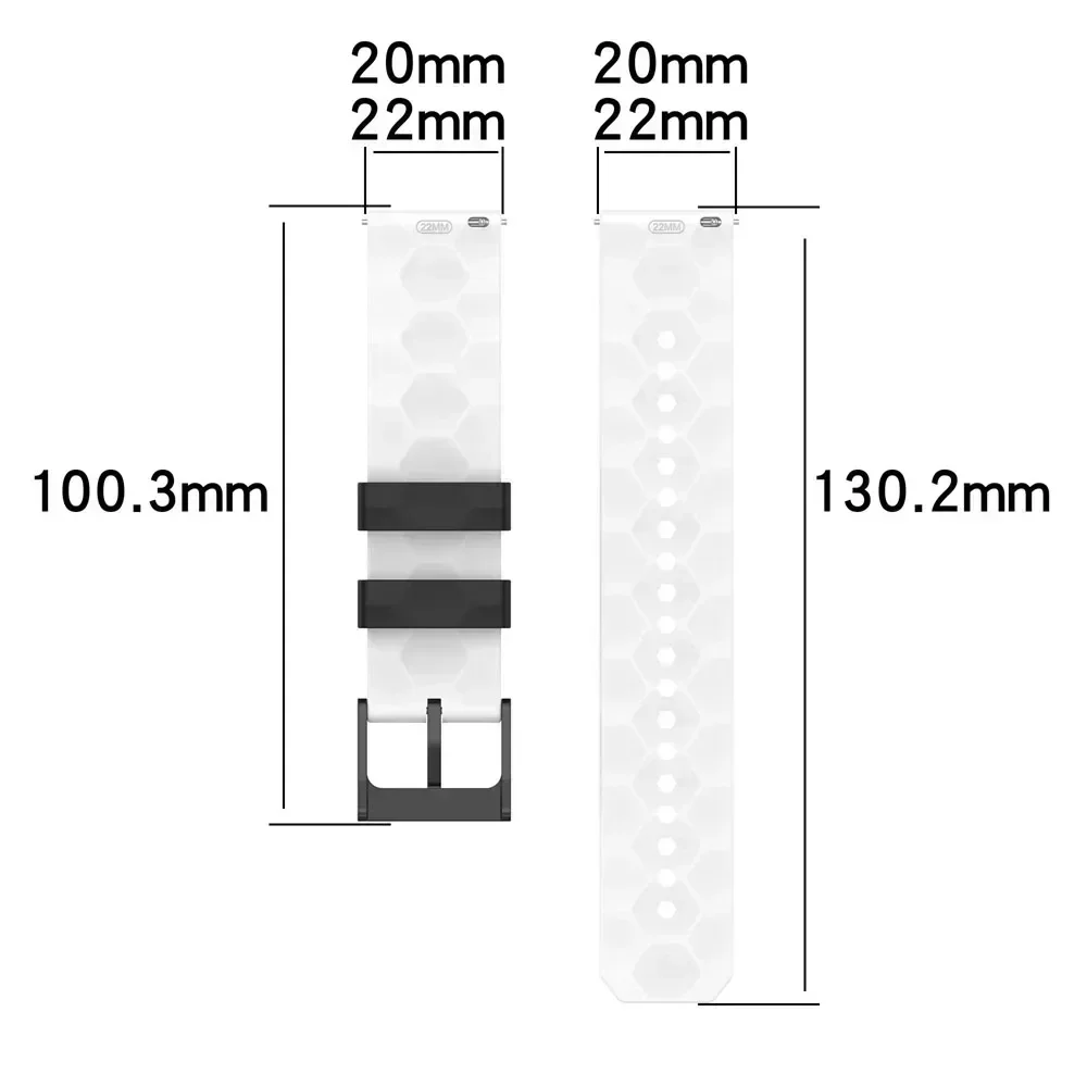 Versatile 20mm Silicone Watch Strap - Premium Replacement Bracelet