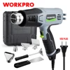 WORKPRO 2000W VDE Plug Industrial Electric Hot Air Gun Thermoregulator Heat Guns Shrink Wrapping Thermal Heater Nozzle 1