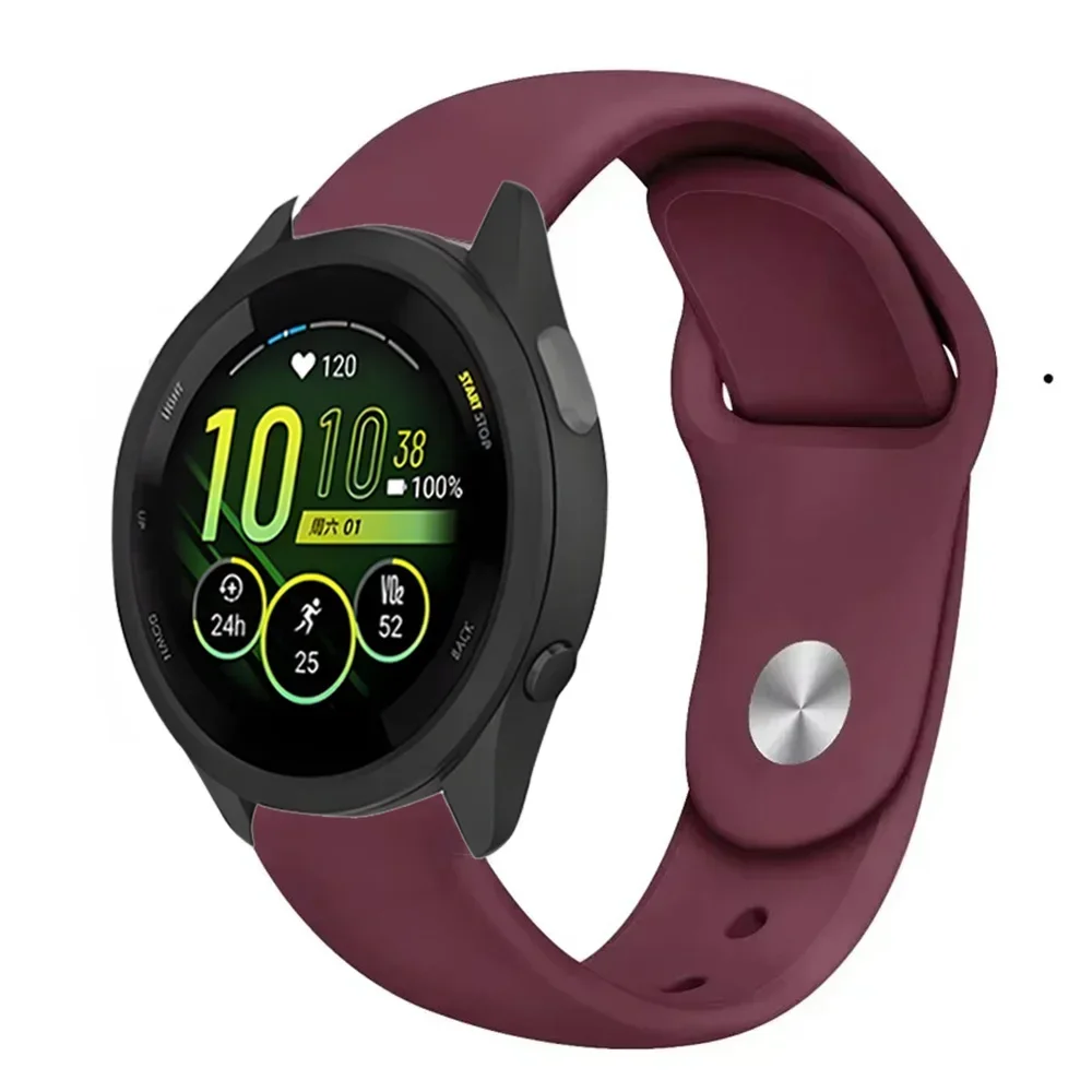 Versatile Silicone Strap for Smartwatches - Available in 18mm, 20mm, and 22mm Sizes