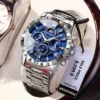 POEDAGAR Luxury Watch for Man Quartz Sports Men Watch Waterproof Luminous Stainless Steel Chronograph Men's Watches Clock Reloj 1