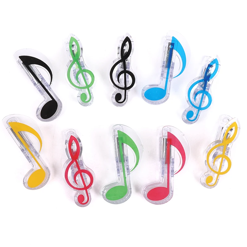5Pcs Book Paper Sheet Clips Mini Music Folder Clips Decor Musical Notation Clips Piano Sheet Music Holder