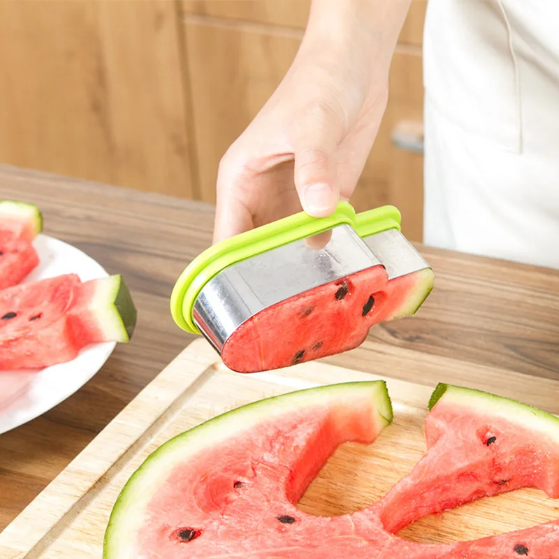 Watermelon Cutter Slicer Tool Stainless Steel Fruit Knife Molds For  Watermelon, Fruit Slicer Popsicle Mold, Cut Watermelon Chunks Quickly