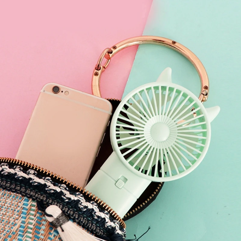 Handheld Mini Fan, Hand Fan, Portable Battery Powered Pocket for Indoor, Outdoor, Office, Travelling, Line up, Home N7MC