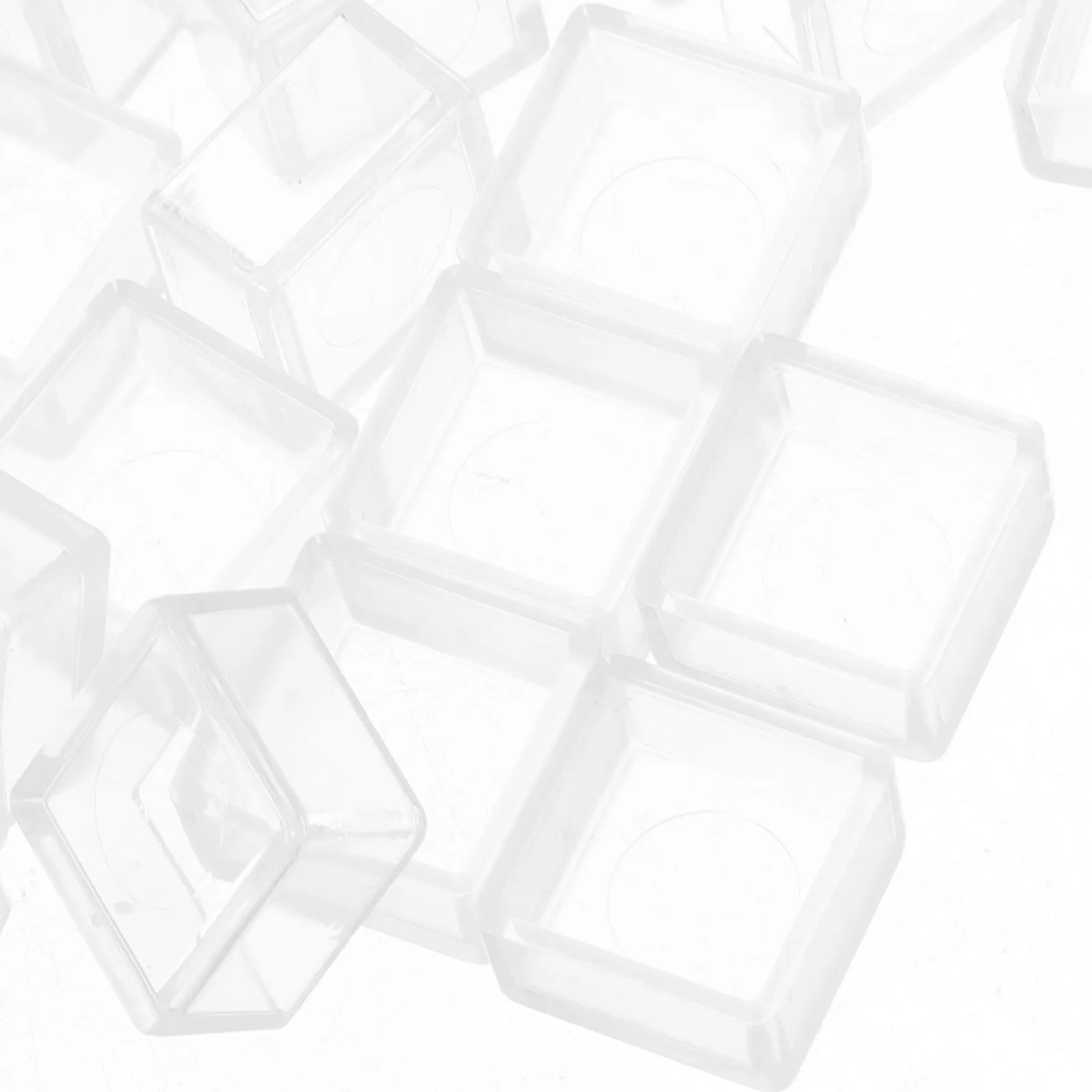 25Pcs 빈 수채화 하프 팬 DIY 예술가를위한 플라스틱 팔레트 학생 초보자 경량 재사용 가능 간편한 청소 광택