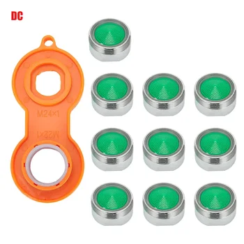 10 ชิ้น 24 มิลลิเมตร ABS ก๊อกน้ำเครื่องเติมอากาศ M20/M22/M24/M28 สำหรับห้องครัวทำความสะอาดบ้านคุณภาพน้ำกรองตะกอนฝักบัวอ่างอาบน้ำอะไหล่ 1