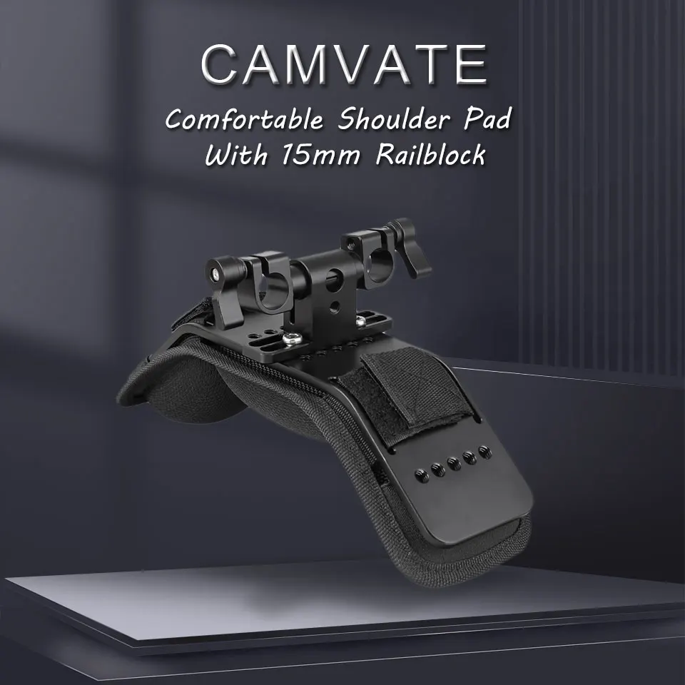 Camera Shoulder Pad With 360° Swivel 15mm Rod Clamp For DSLR Camera/Video Camco