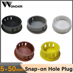 Round Snap-on Hole Plug Nylon Cover Furniture Snap Hole Plug Panel Drilling Screw Furniture Hole Plug Anti-theft Door Hole