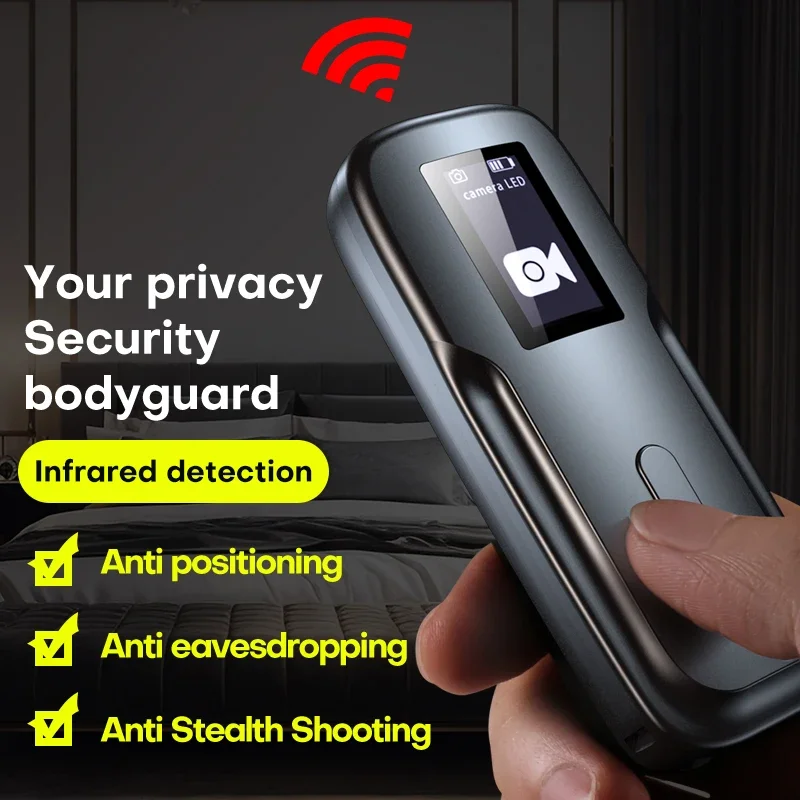 Hidden Camera Detector Anti-Spy Car GPS Tracker Listening Device Bug RF Wireless All Signal Scanner Gadget Security Protection for hidden camera detector,camera detector,signal detector