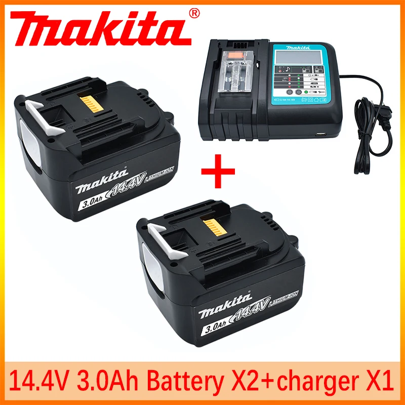 

14.4V 3Ah 18650 Battery for Makita BL1430 Replacement Rechargeable Lithium Ion Battery LXT200 BL1415 194558-0 194559-8 194066-1
