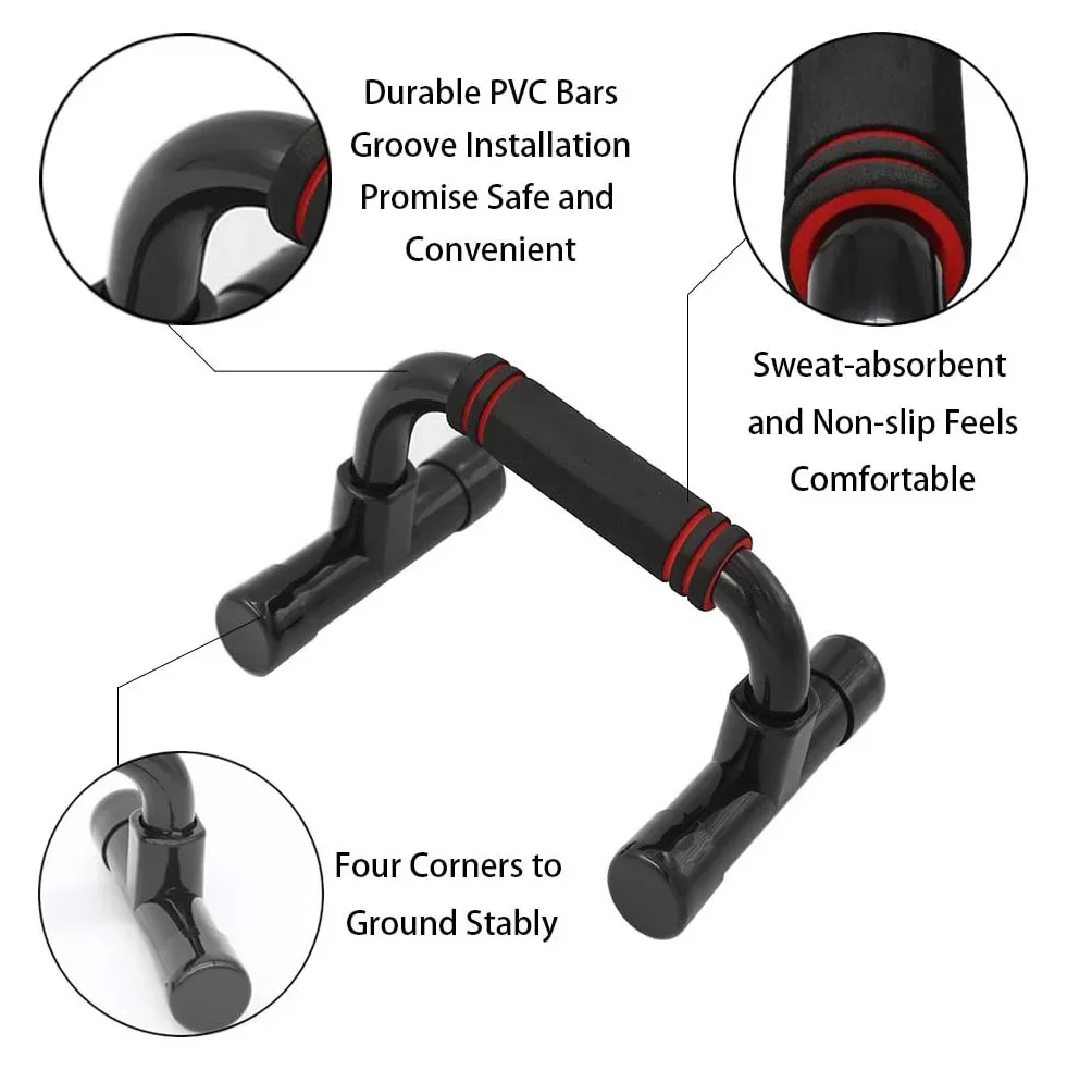 Push Up Bars Strength Training Workout Stands With Ergonomic Push-up Bracket Board with Non-Slip for Home Fitness Training