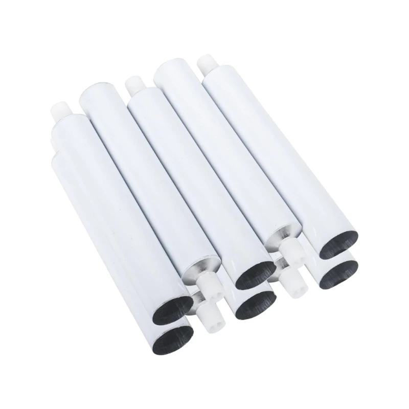10pc 알루미늄 아티스트 페인트 컨테이너 아크릴 구 아슈 수채화 물감을 보관하기위한 보안 뚜껑이있는 재사용 가능한 튜브 최고 판매