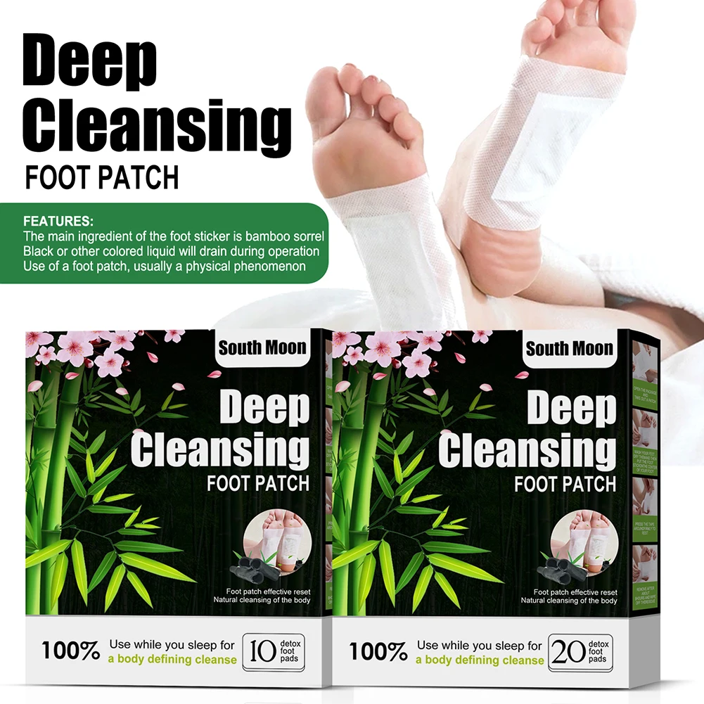 10pack Foot Pads Natural Deep Cleansing Foot Pads Detox Pads Detox