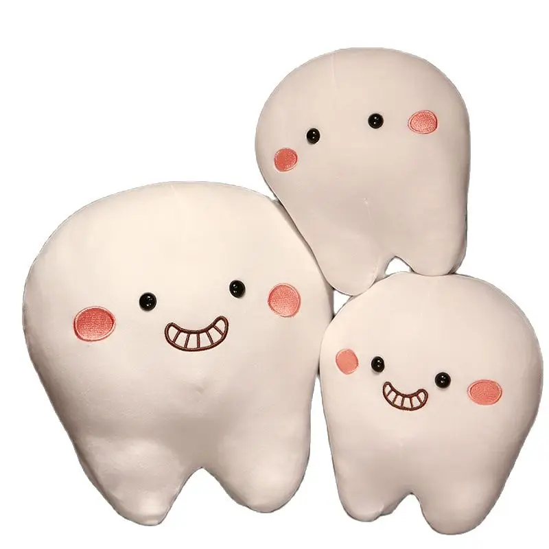 

Funny Simulation Stuffed Teeth Plush Toys Home Decor Sleeping Pillow Throw Cute Tooth Soft Children Birthday Gift Anime Doll