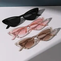 Chic Retro Cat Eye Sunglasses Set - 3 Pairs of Vintage-Inspired Eyewear (Black pink brown)