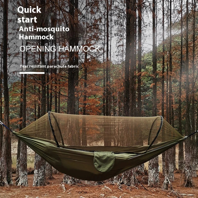 2 Person Camping Hammock Mosquito Net Outdoor Swing For Hanging Garden