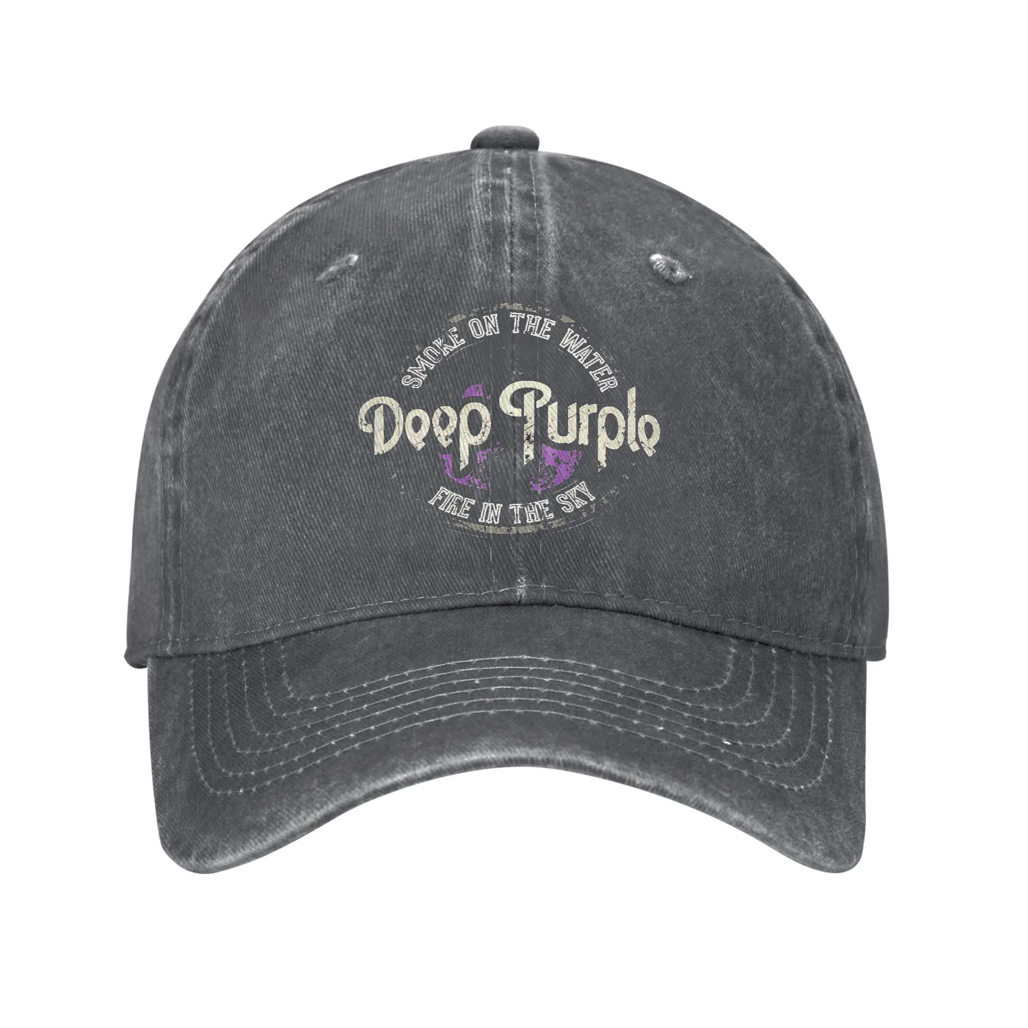 Deep Purple Baseball Cap - Washed Street Style Unisex Hat