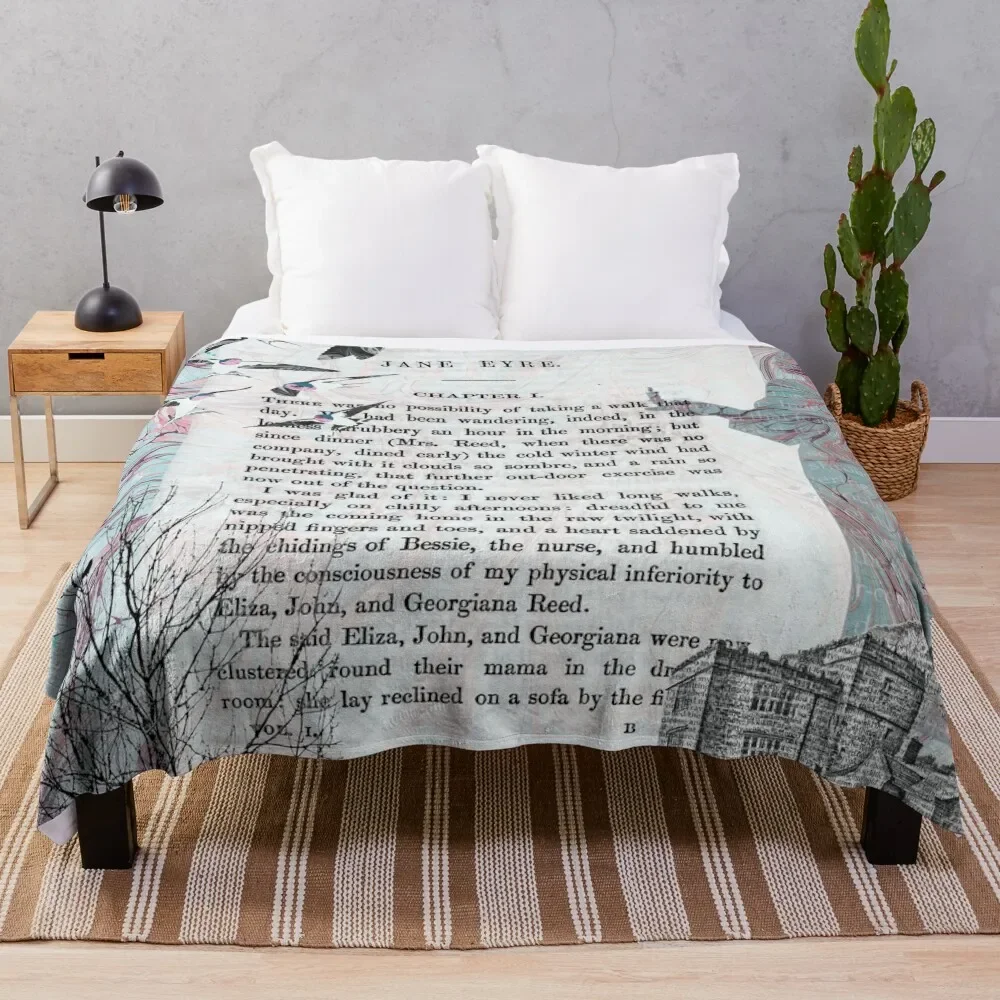 

Jane Eyre Collage Throw Blanket valentine gift ideas Warm Tourist Blankets