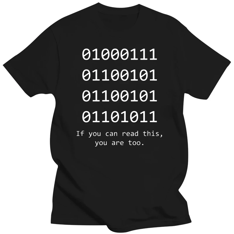 Computer Binary Code Programmer Developer Geek T Shirt Streetwear Short Sleeve Birthday Gifts Summer Style T-shirt Mens Clothing