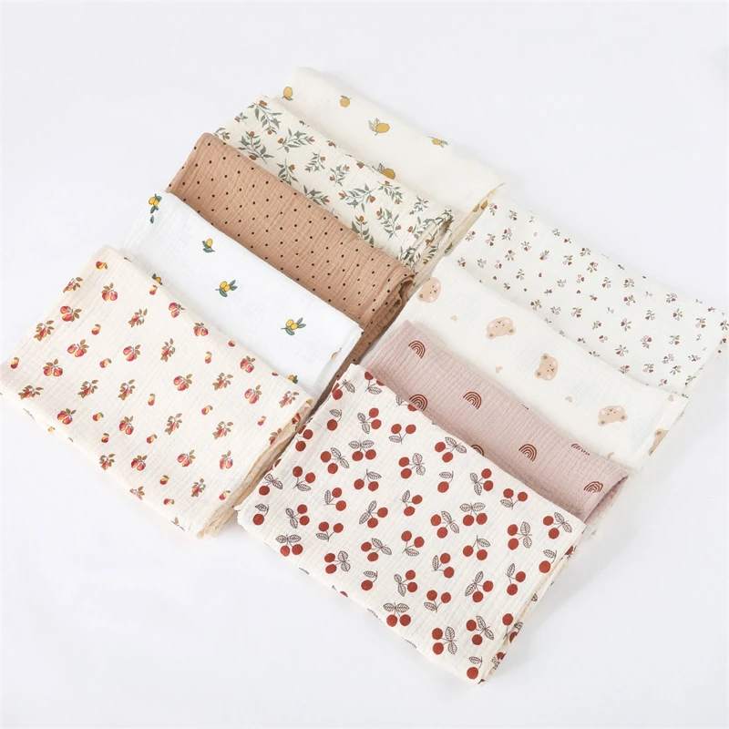 Floral Print Cotton Swaddle Blanket for Babies