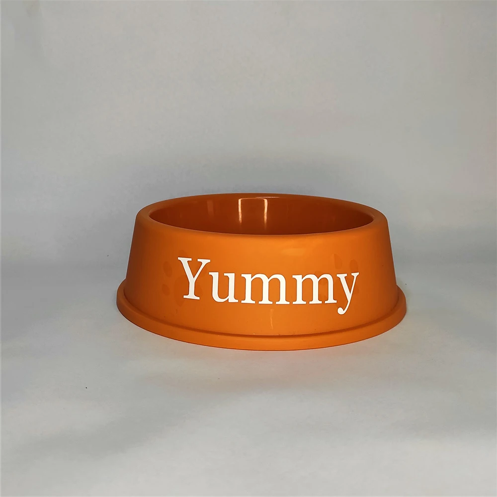 Personalizado Plastic Dog Bowl, Custom Impresso, Comida e Água Bowl, Pet Gift, Treat Decalques, Rótulos Pet Acessório