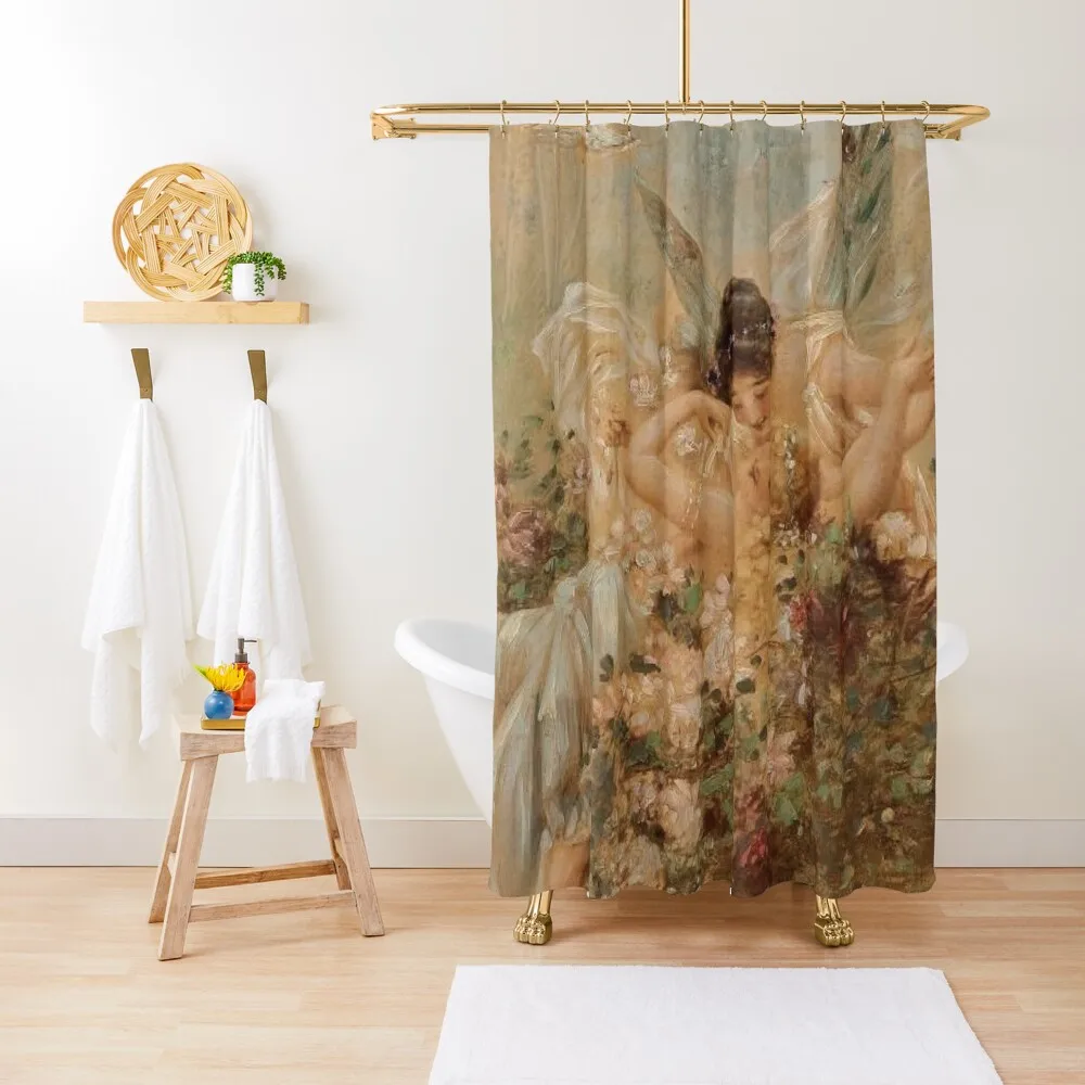 

Sapphic Painting Shower Curtain Bathtub Shower Sets For Bathroom Curtain