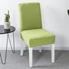 Dining Room Lycra Spandex Chair Cover Stretch White Chair Seat Slip Cover Removable For Kitchen Restaurant chair covers wedding 5