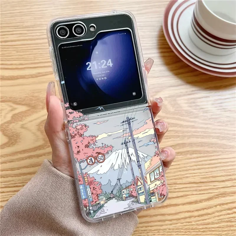 Anime Scenery Transparent Clear Landscape Phone Case
