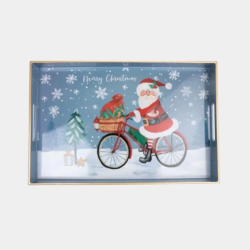 Vintage Christmas Snack Plates and Serving Trays for Holiday Treats Versatile Dishes for Desserts Festive Home Kitchen Decor