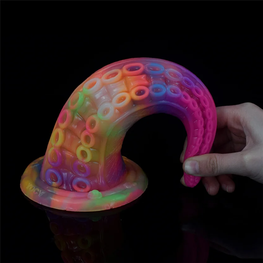 Luminous Tentacle Dildo Silicone Octopus Monster Anal Plug Dragon Dildo With Strong Suction Cup Adult Sex Toy Glow In The Dark Wholesale Sba1bfe02f7f448cdbeeac6d6ba15916c0