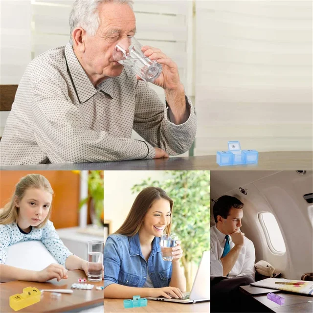 건강 관리를 편리하고 효과적으로 만드는 휴대용 주간 알약 정리함